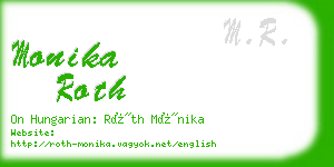 monika roth business card